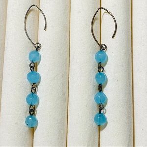 Blue Beaded Dangle Earrings 🔥 3 for $20